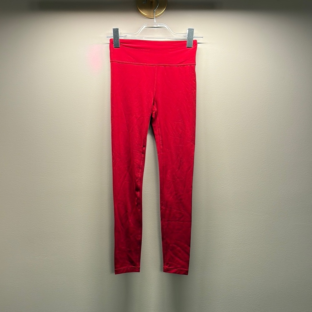Red Athleta Leggings